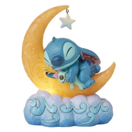 Disney - Lilo & Stitch - Figurine 11.5 cm - Showcase Collection - Traditions - Stitch & Scrump on moon