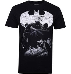 BATMAN - T-SHIRT BLACK - DARK KNIGHT (L)