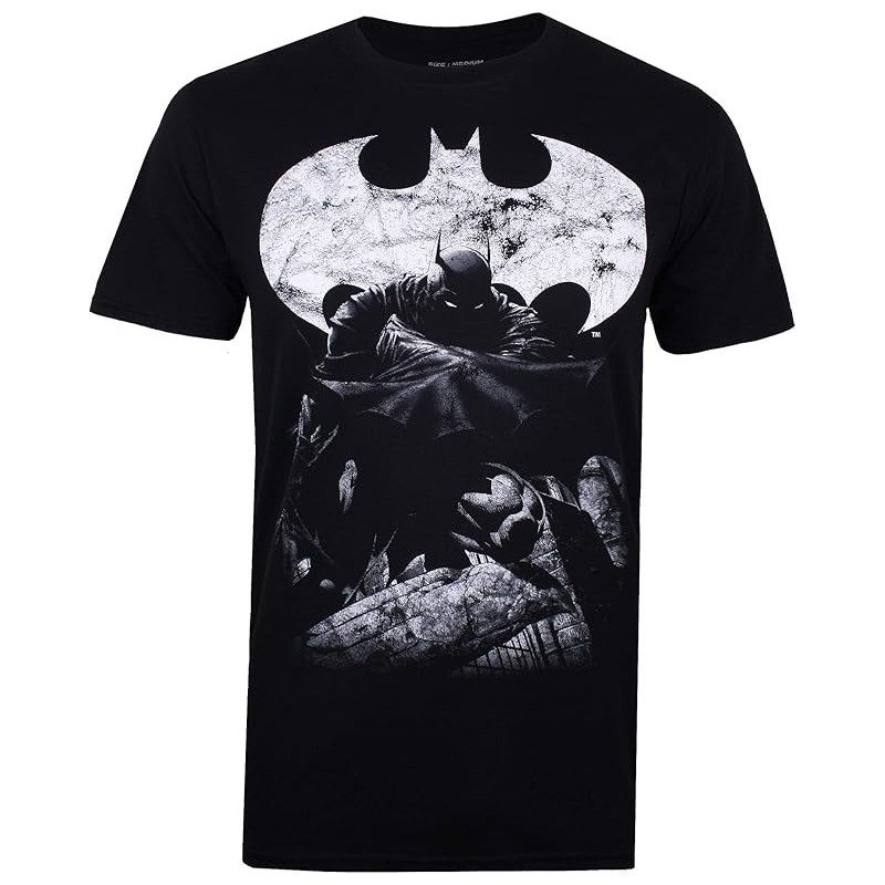 BATMAN - T-SHIRT BLACK - DARK KNIGHT (L)