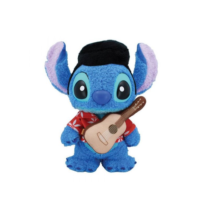 Disney - Lilo & Stitch - Figurine 13 cm - Grand Jester - Hawaian fluffy Stitch Elvis
