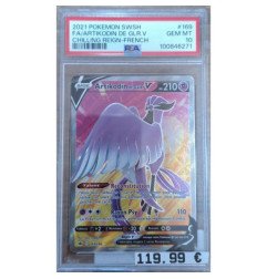 Pokémon - Carte à l'unité -  Artikodin de Galar V  (169/198) Grade 10 P.S.A.