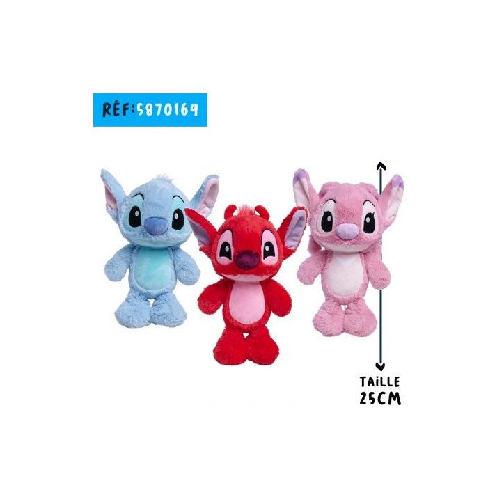 Disney - Lilo & Stitch - Peluche 25 cm - Flopsies Stitch - Assortiment