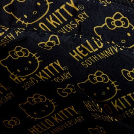 HELLO KITTY - SAC TISSU - LOUNGEFLY - 50TH ANNIV METALLIC GOLD