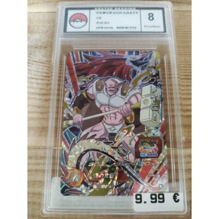 DRAGON BALL - DRAGON BALL HEROES - Carte à l'unité - Demon God Gravy  Jap (shs-scp12) Grade 8 Akatsu Grading