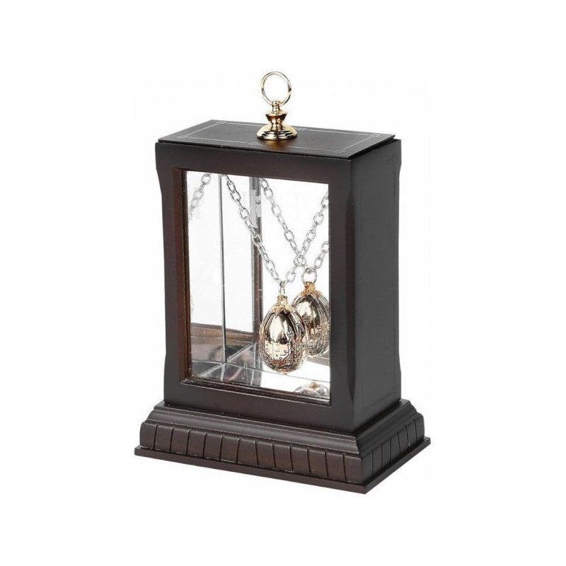 HARRY POTTER - COLLIER EN PLAQUE OR - OEUF D OR + COFFRET PRESENTOIR