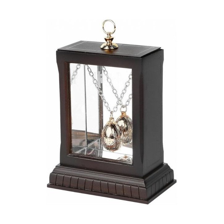 HARRY POTTER - COLLIER EN PLAQUE OR - OEUF D OR + COFFRET PRESENTOIR