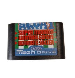 SUPER MONACO - WIMBLEDON - ULTIMATE SOCCER - MEGADRIVE LOOSE OCC