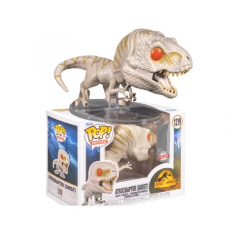 JURASSIC PARK - JURASSIC WORLD : DOMINION - VINYL FIGURINE POP! N° 1219 - ATROCIRAPTOR (GHOST)