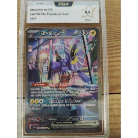 Pokémon - Carte à l'unité - Miraidon ex Fa (244/198) Gradée 9.5 P.C.A.