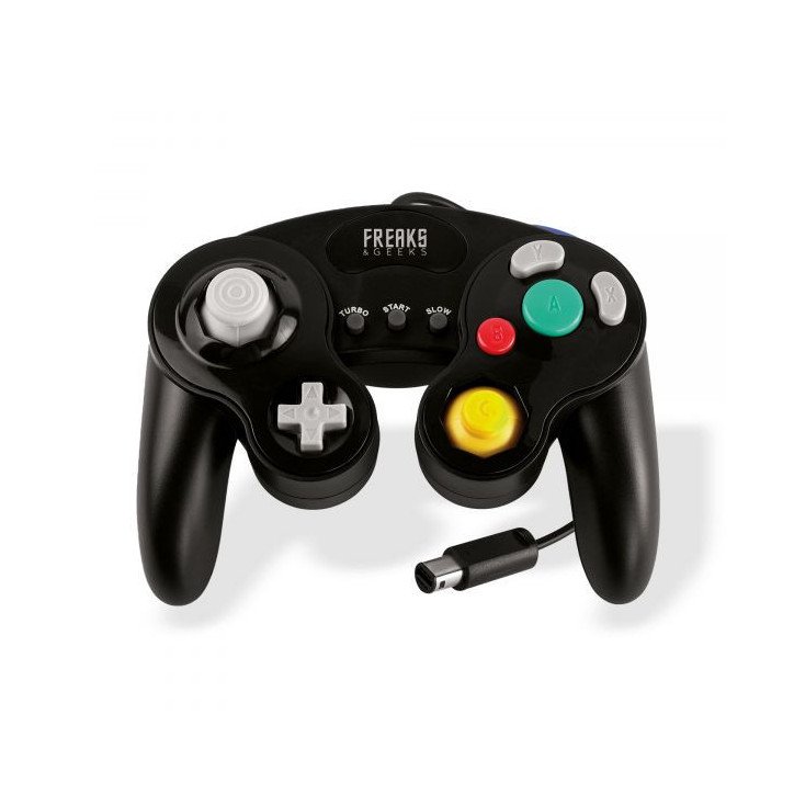 FREAKS AND GEEKS - MANETTE NOIRE GAMECUBE / WII FILAIRE FREAKS AND GEEKS - MANETTE NOIRE GAMECUBE / WII FILAIRE