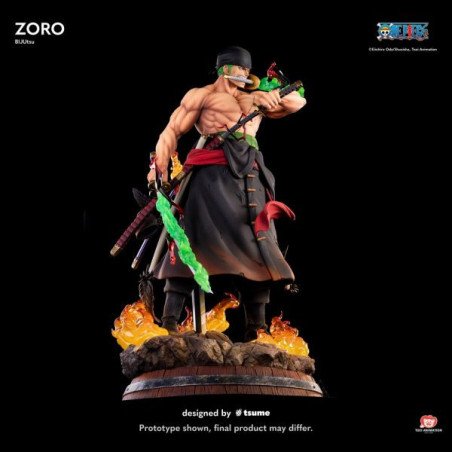 One Piece - Figurine en résine 34 x 31 x 55 cm - Tsume Art : BIJUtsu - Zoro