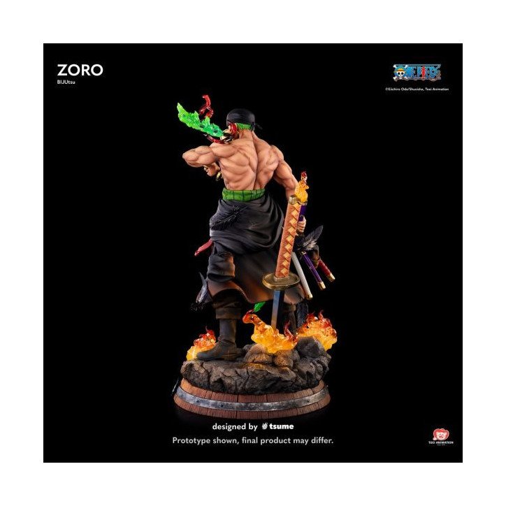 One Piece - Figurine en résine 34 x 31 x 55 cm - Tsume Art : BIJUtsu - Zoro