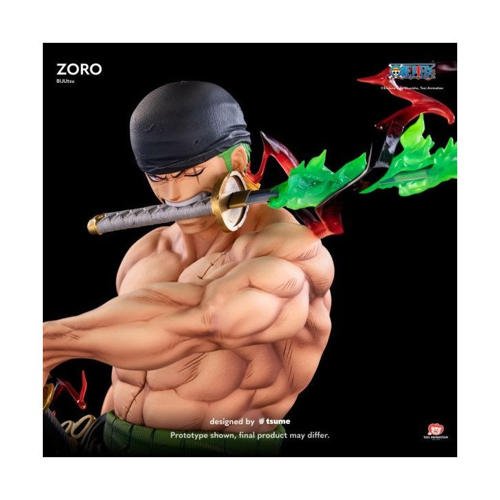 One Piece - Figurine en résine 34 x 31 x 55 cm - Tsume Art : BIJUtsu - Zoro