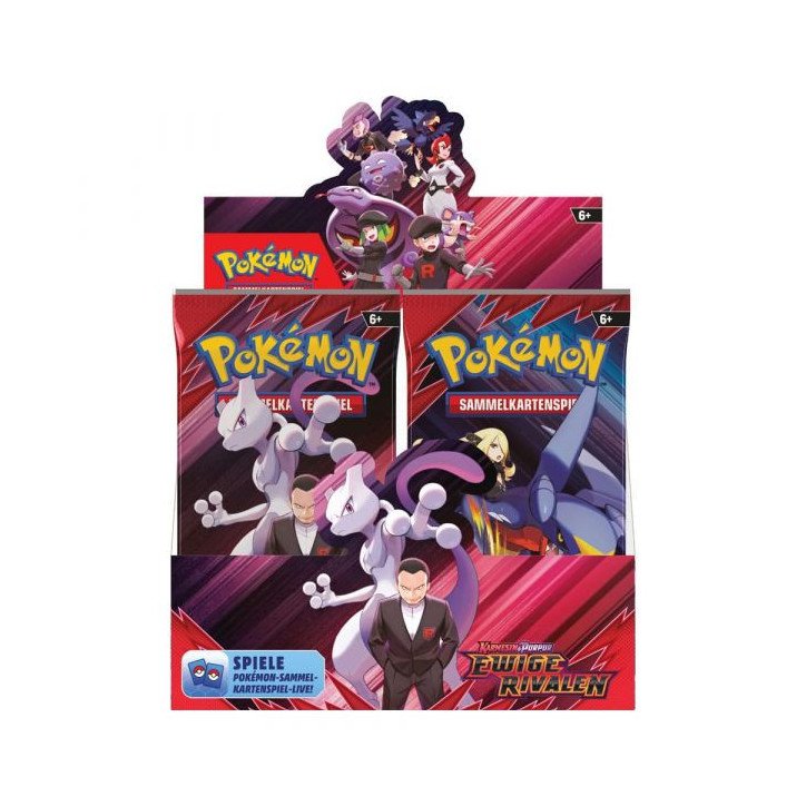 POKEMON - DISPLAY DE 36 BOOSTERS - KARMESIN AND PURPUR - EWIGE RIVALEN (DE)