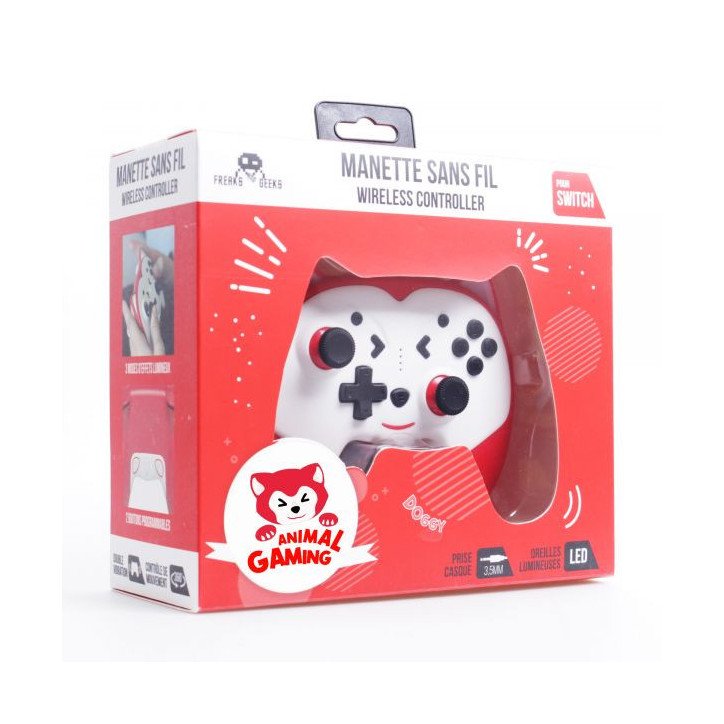 Freaks and Geeks - Manette Animal Sans Fil Pandy taille enfant - Rouge