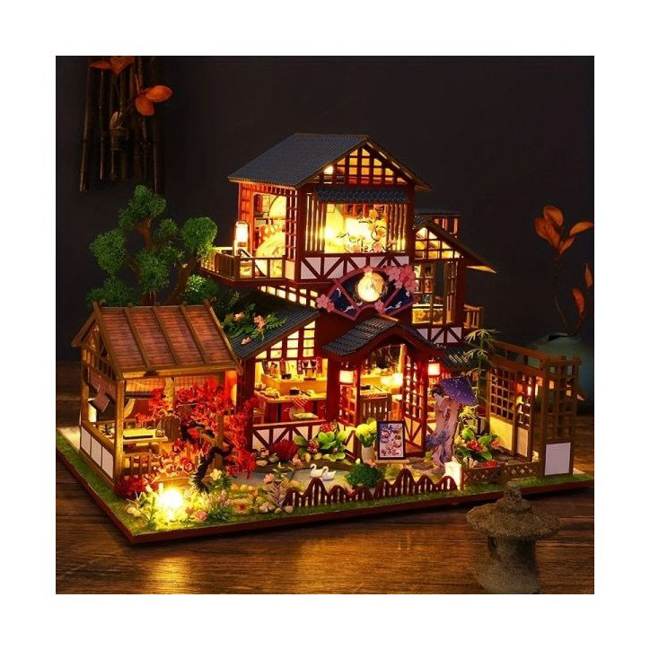 DIY miniature - Maison traditionnelle Japonaise (34 x 26 x 25 cm)