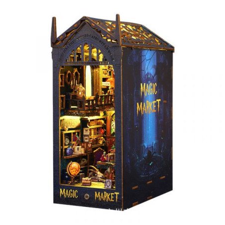 Book Nook - Magic Market (18,3 x 11 x 27 cm) avec mouvement et musique