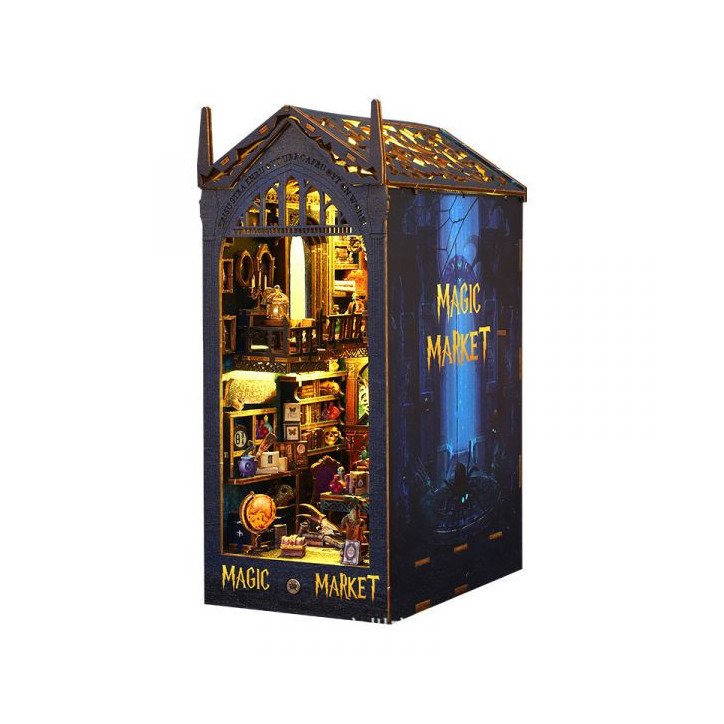 Book Nook - Magic Market (18,3 x 11 x 27 cm) avec mouvement et musique Book Nook - Magic Market (18,3 x 11 x 27 cm) avec mouvement et musique