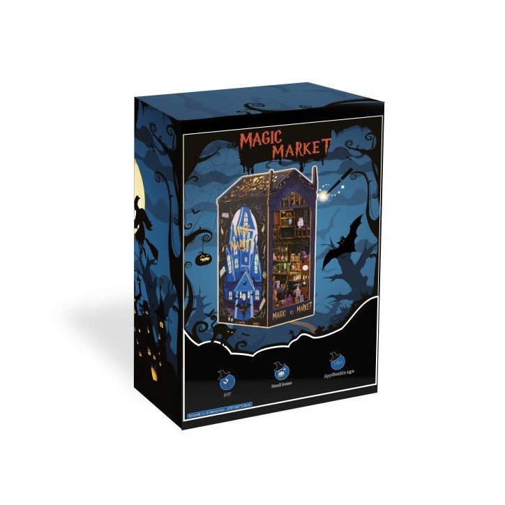 Book Nook - Magic Market (18,3 x 11 x 27 cm) avec mouvement et musique Book Nook - Magic Market (18,3 x 11 x 27 cm) avec mouvement et musique