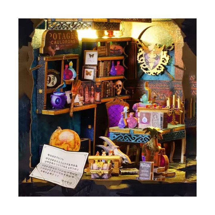 Book Nook - Magic Market (18,3 x 11 x 27 cm) avec mouvement et musique Book Nook - Magic Market (18,3 x 11 x 27 cm) avec mouvement et musique