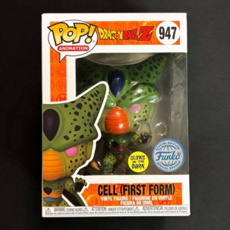 Dragon Ball Z - Vinyl figure POP! n° 947 - Cell (first form - spécial édition - GITD)