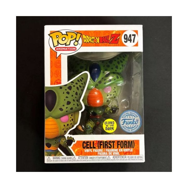 Dragon Ball Z - Vinyl figure POP! n° 947 - Cell (first form - spécial édition - GITD)
