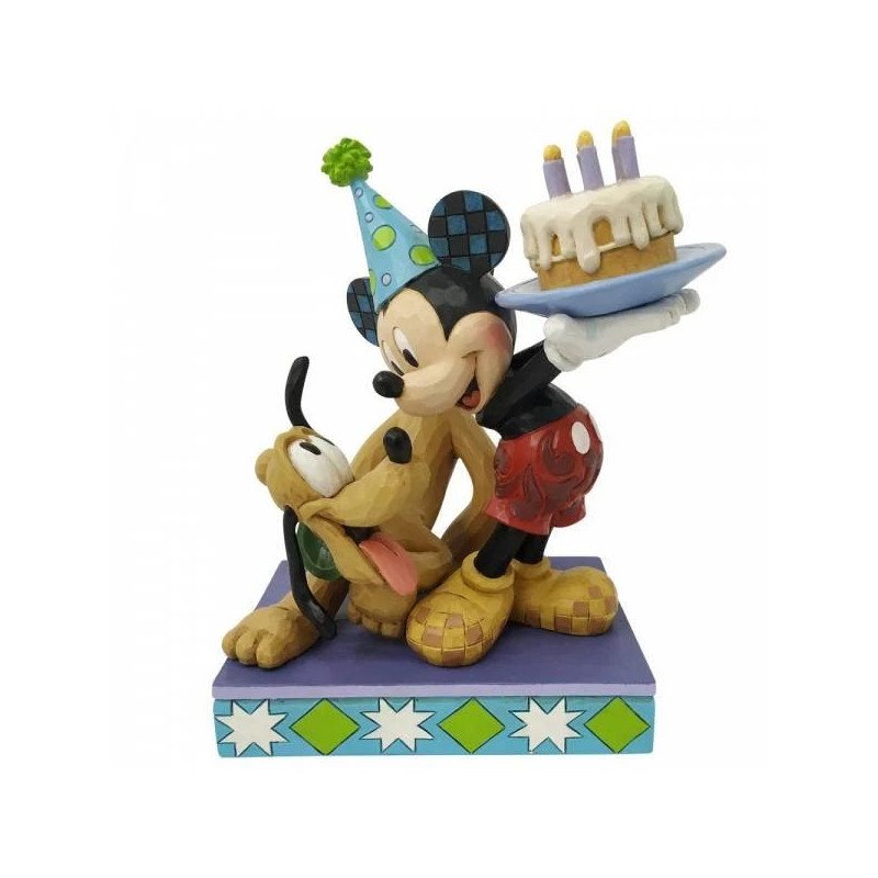 DISNEY - MICKEY MOUSE - FIGURINE 16 CM - SHOWCASE COLLECTION - TRADITIONS - HAPPY BIRTHDAY PAL !