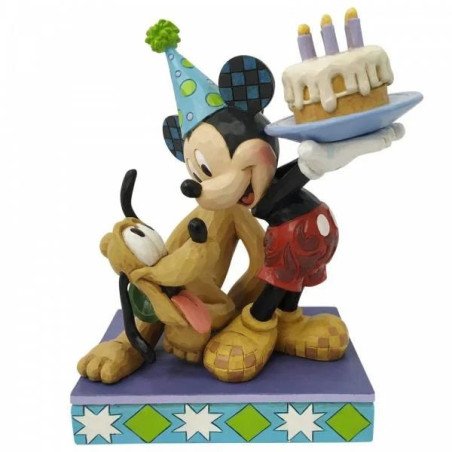 DISNEY - MICKEY MOUSE - FIGURINE 16 CM - SHOWCASE COLLECTION - TRADITIONS - HAPPY BIRTHDAY PAL !