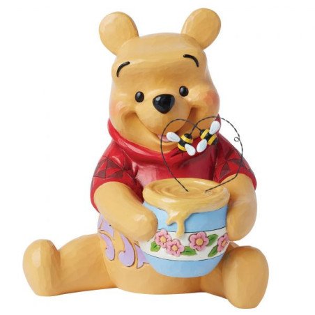 DISNEY - WINNIE THE POOH - FIGURINE 31.5 CM - SHOWCASE COLLECTION - TRADITIONS - POOH WITH HONEY POT BIG