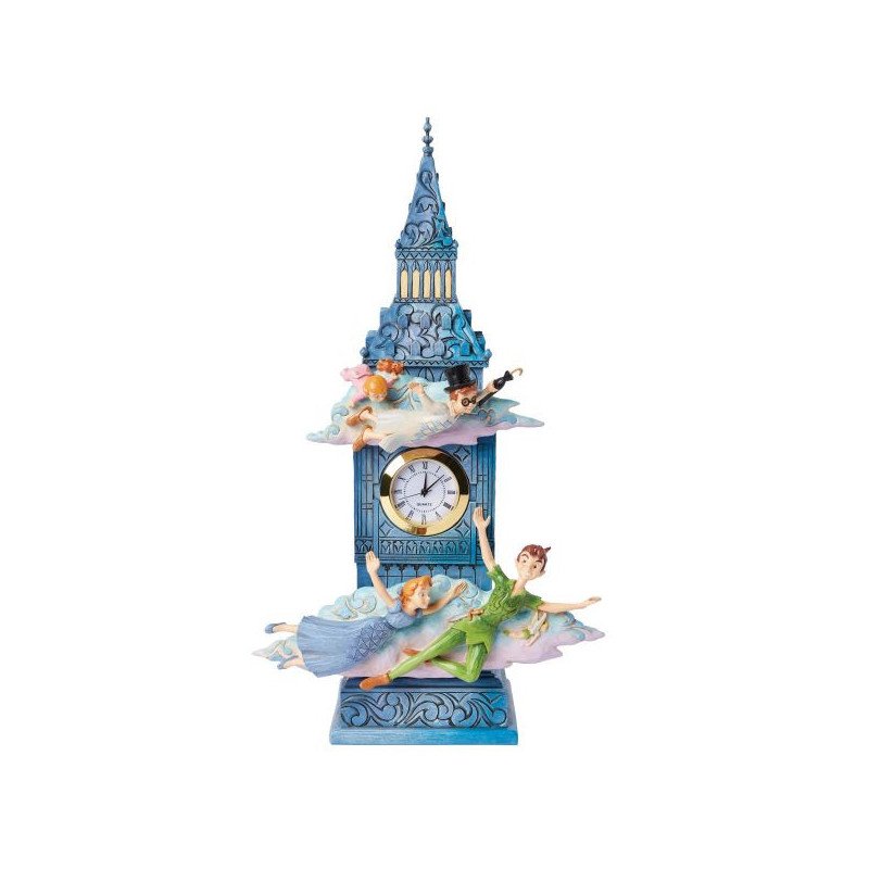 DISNEY - PETER PAN - FIGURINE 26 CM - SHOWCASE COLLECTION - TRADITIONS - HORLOGE PETER PAN