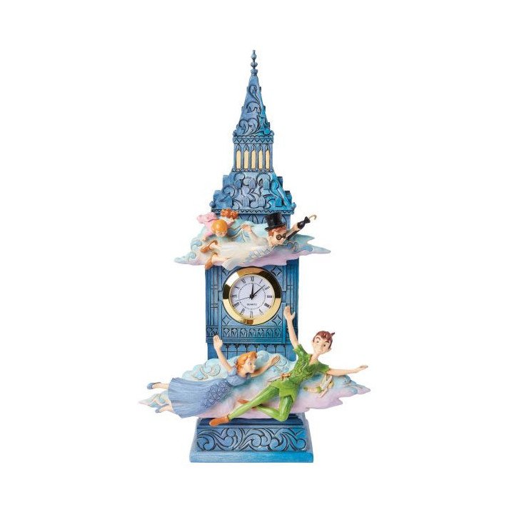 DISNEY - PETER PAN - FIGURINE 26 CM - SHOWCASE COLLECTION - TRADITIONS - HORLOGE PETER PAN DISNEY - PETER PAN - FIGURINE 26 CM - SHOWCASE COLLECTION - TRADITIONS - HORLOGE PETER PAN