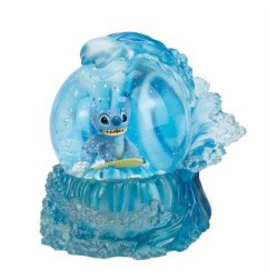 DISNEY - LILO & STITCH - BOULE A NEIGE 23 CM - SHOWCASE COLLECTION - STITCH SURFEUR