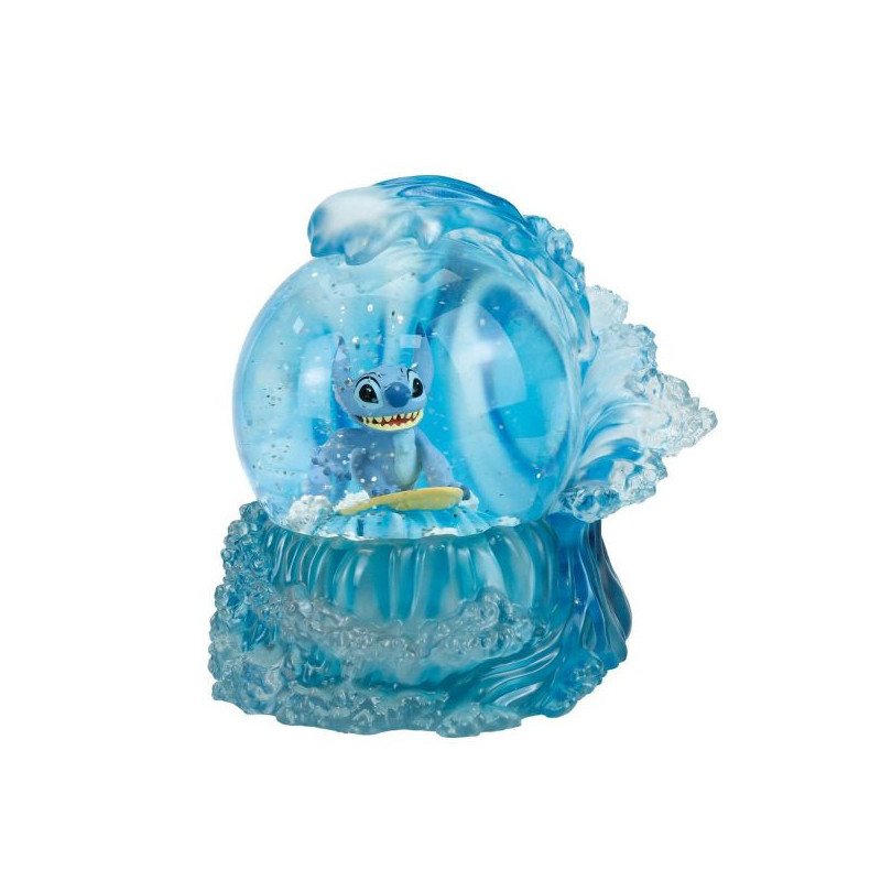 DISNEY - LILO & STITCH - BOULE A NEIGE 23 CM - SHOWCASE COLLECTION - STITCH SURFEUR