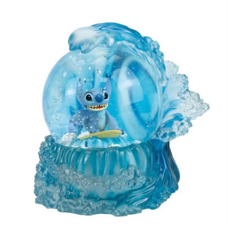 DISNEY - LILO & STITCH - BOULE A NEIGE 23 CM - SHOWCASE COLLECTION - STITCH SURFEUR