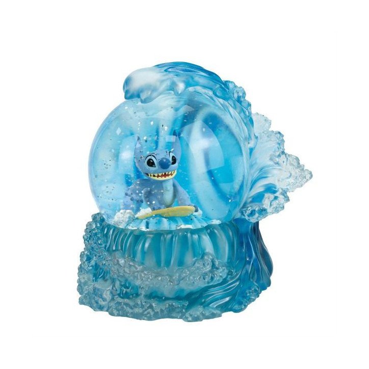 DISNEY - LILO & STITCH - BOULE A NEIGE 23 CM - SHOWCASE COLLECTION - STITCH SURFEUR DISNEY - LILO & STITCH - BOULE A NEIGE 23 CM - SHOWCASE COLLECTION - STITCH SURFEUR