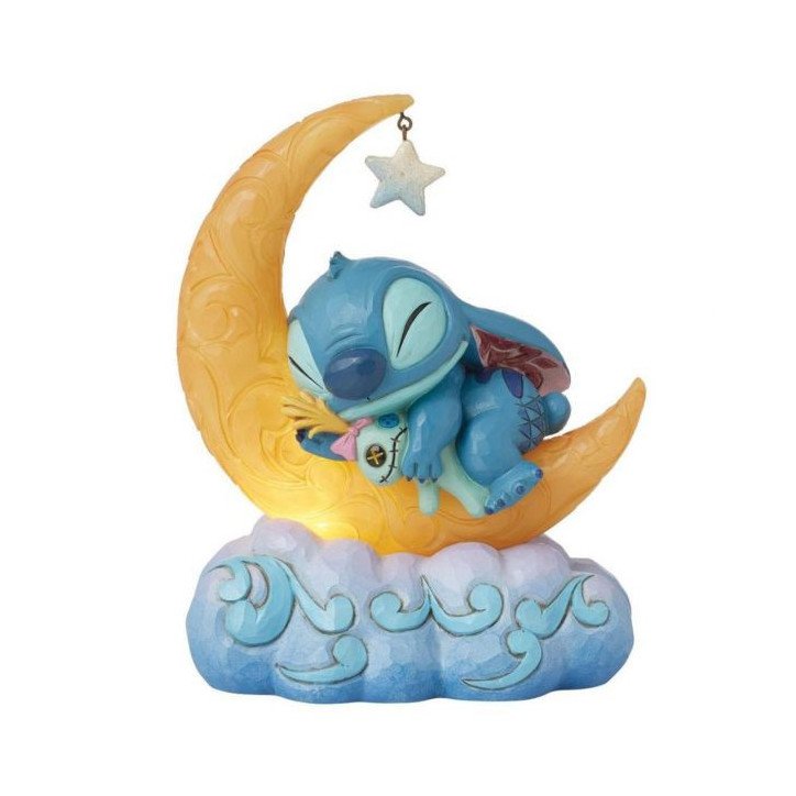 Disney - Lilo & Stitch - Figurine 11.5 cm - Showcase Collection - Traditions - Stitch & Scrump on moon