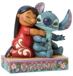 DISNEY - LILO AND STITCH - FIGURINE 12 CM - SHOWCASE COLLECTION - TRADITIONS - OHANA MEANS FAMILY