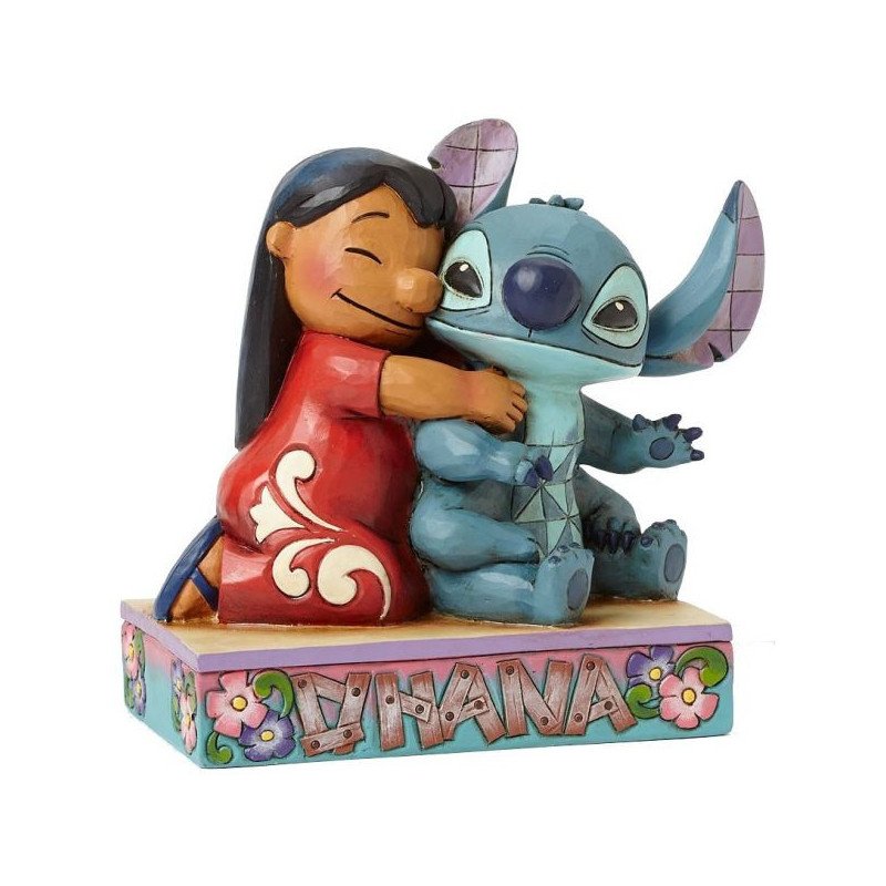 DISNEY - LILO AND STITCH - FIGURINE 12 CM - SHOWCASE COLLECTION - TRADITIONS - OHANA MEANS FAMILY