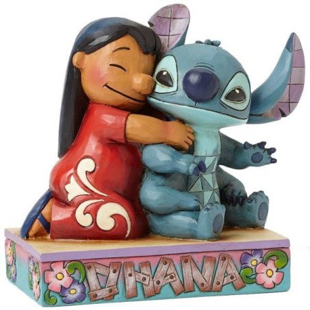 DISNEY - LILO AND STITCH - FIGURINE 12 CM - SHOWCASE COLLECTION - TRADITIONS - OHANA MEANS FAMILY