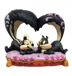 LOONEY TUNES - PEPE LE PEW AND PENELOPE - FIGURINE 16 CM - SHOWCASE COLLECTION - TRADITIONS - HELLO CHERIE