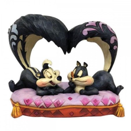 LOONEY TUNES - PEPE LE PEW AND PENELOPE - FIGURINE 16 CM - SHOWCASE COLLECTION - TRADITIONS - HELLO CHERIE