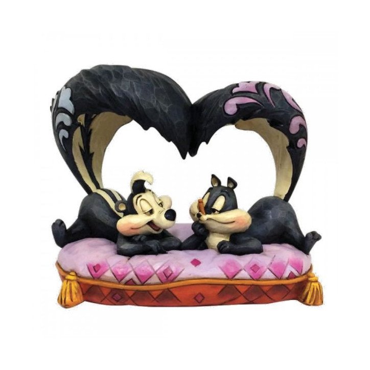 LOONEY TUNES - PEPE LE PEW AND PENELOPE - FIGURINE 16 CM - SHOWCASE COLLECTION - TRADITIONS - HELLO CHERIE