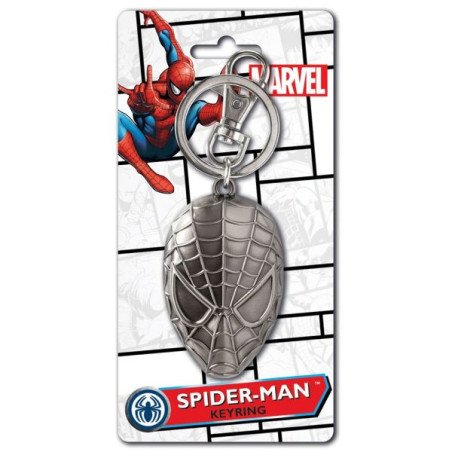 MARVEL - SPIDERMAN - PORTE CLES METAL 6 CM - SPIDER-MAN HEAD