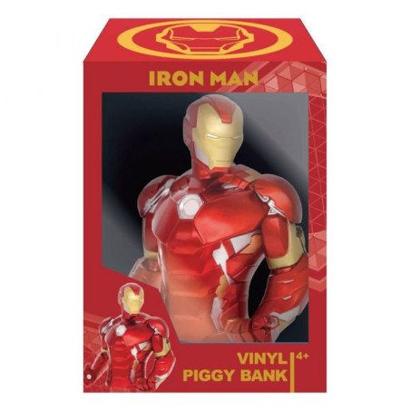 MARVEL - IRON MAN - TIRELIRE PVC 20 CM - DELUXE SET BOX - IRON MAN