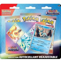 POKEMON - PACK DE 3 BOOSTERS + STICKERS - EVOLUTIONS PRISMATIQUES (FR)