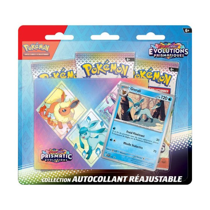 POKEMON - PACK DE 3 BOOSTERS + STICKERS - EVOLUTIONS PRISMATIQUES (FR)