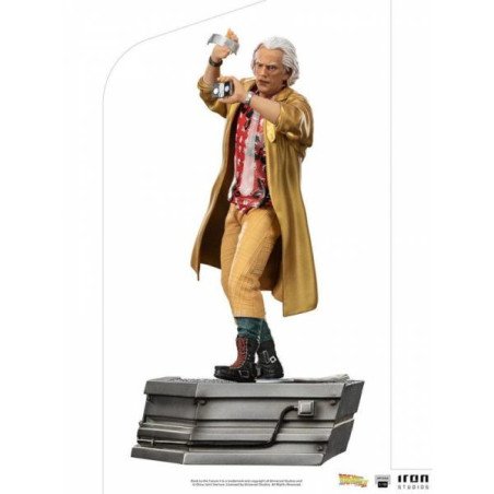 BACK TO THE FUTURE - BACK TO THE FUTURE II - FIGURINE EN RESINE 25 CM - IRON STUDIOS - DOC BROWN