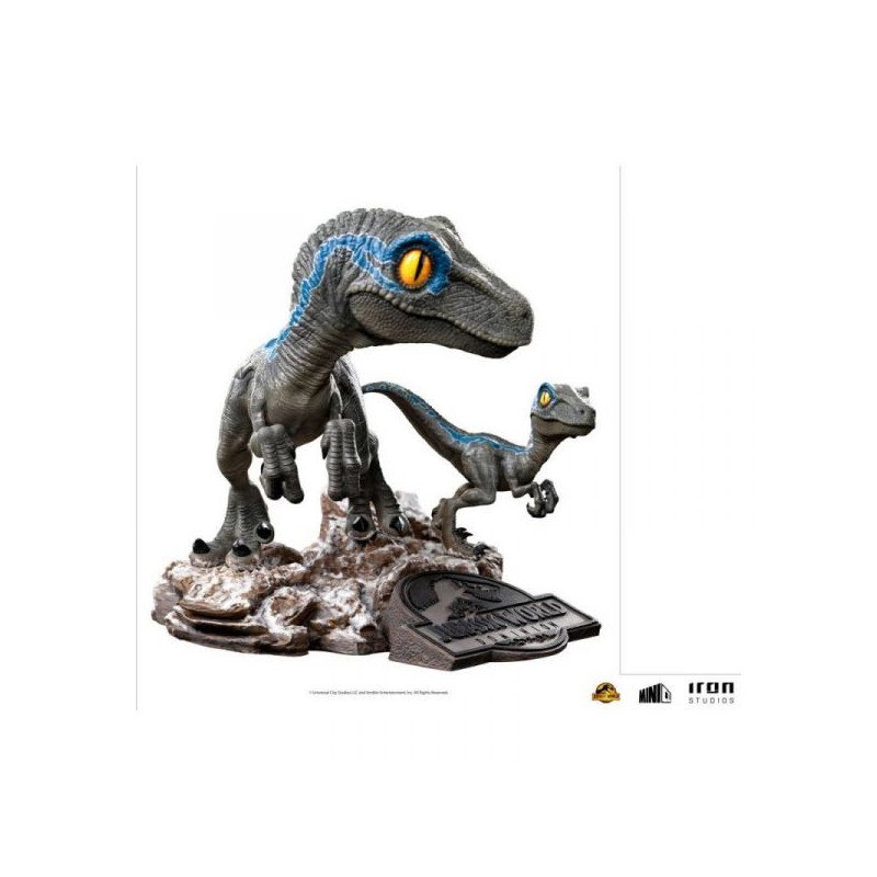 JURASSIC WORLD - LE MONDE D APRES - FIGURINE 13 CM - BLUE AND BETA