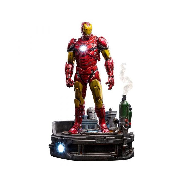 MARVEL - IRON-MAN - FIGURINE 23 CM - IRON STUDIOS - IRON MAN UNLEASHED