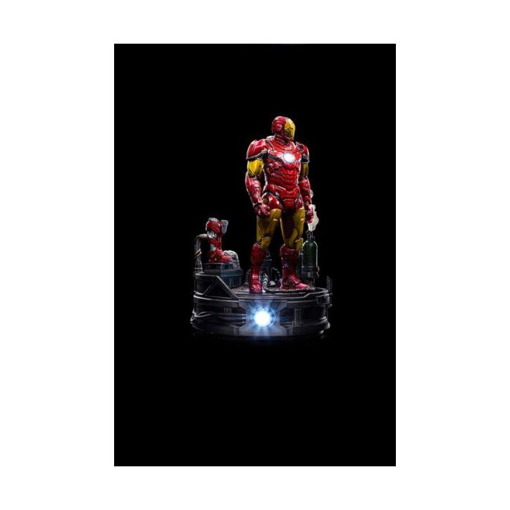 MARVEL - IRON-MAN - FIGURINE 23 CM - IRON STUDIOS - IRON MAN UNLEASHED